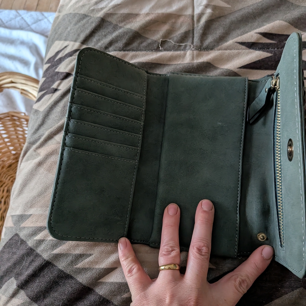 Stylish Gray Women's Wallet - Picture 3 of 8